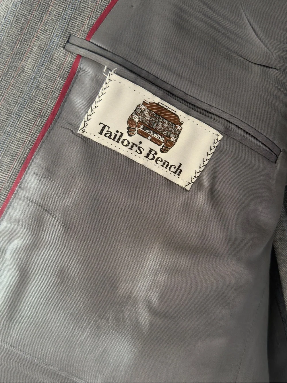 Men's Gray Pinstripe Sport‎ Coat Blazer